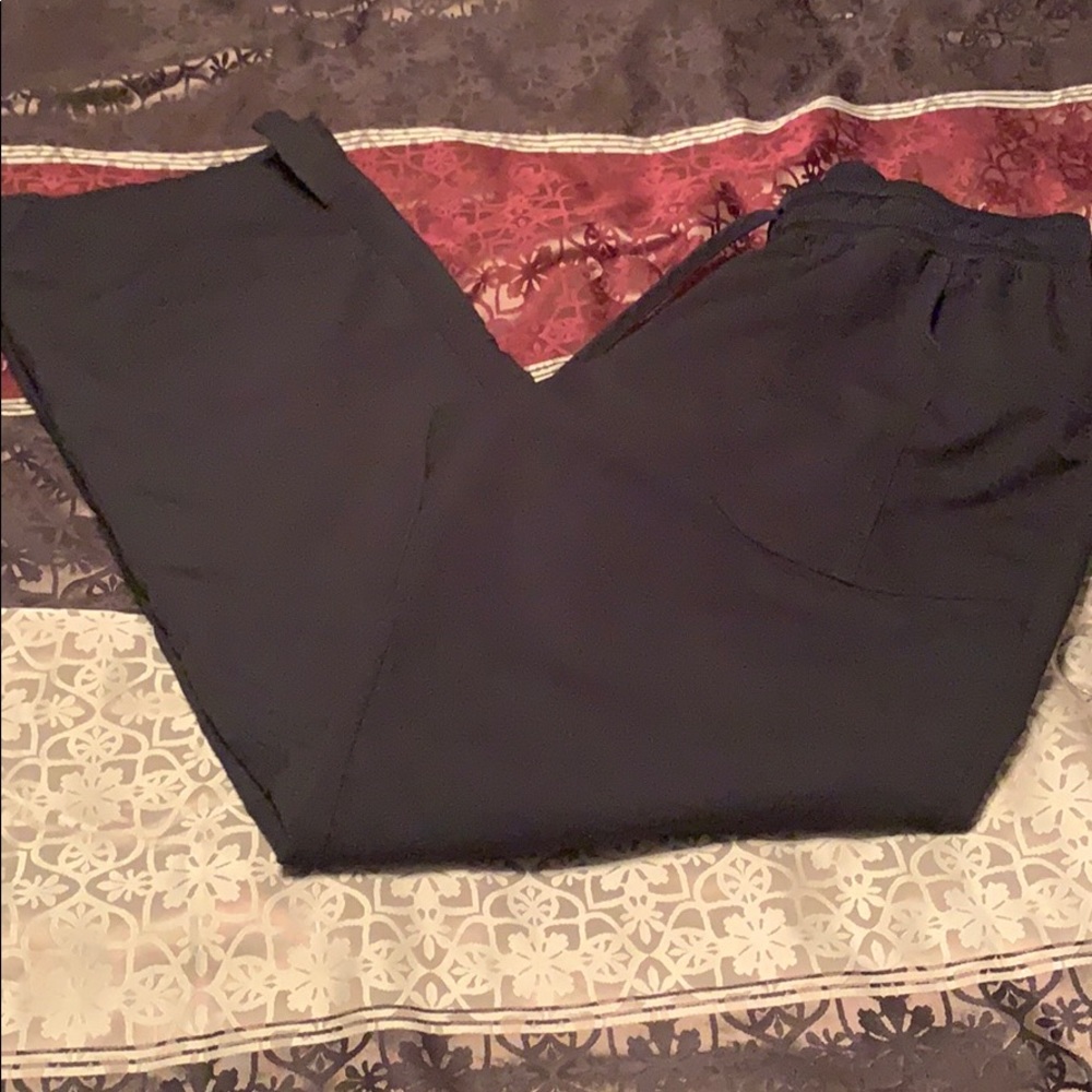 Black scrub pants